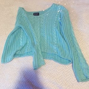 SOLD—Cropped Cable knit Nasty Gal Sweater